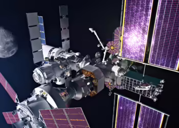 Artist’s concept of the full Gateway configuration.
NASA