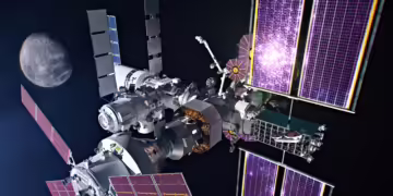 Artist’s concept of the full Gateway configuration.
NASA