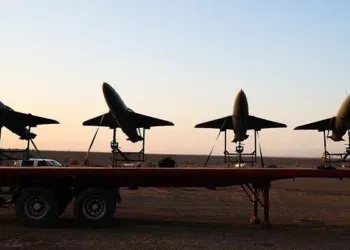 Иранските дронови на воена вежба во 2022 (фото: Moustafa Tehrani, Wikimedia Commons)